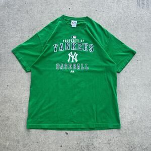 2008 New York Yankees Green Majestic Tshirt